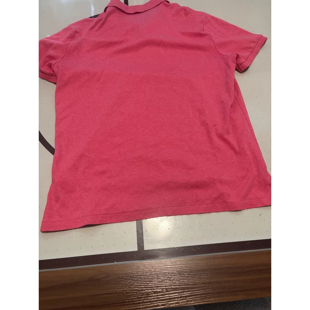 Polo Ralph Lauren Mens Custom Slim Fit Polo Shirt Pink Heather XL Short Sleeve